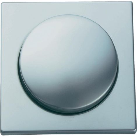 Einsatz Helligkeitsregler / Dimmer, Edelstahl beschichtet, 20-300 Watt, eckig (1/3)