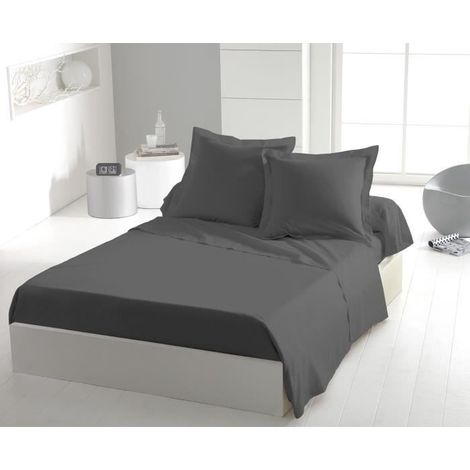 Flachbett - HOME LINGE PASSION - Mikrofaser 82 g - 180 x 290 cm - 1 Person - Anthrazit