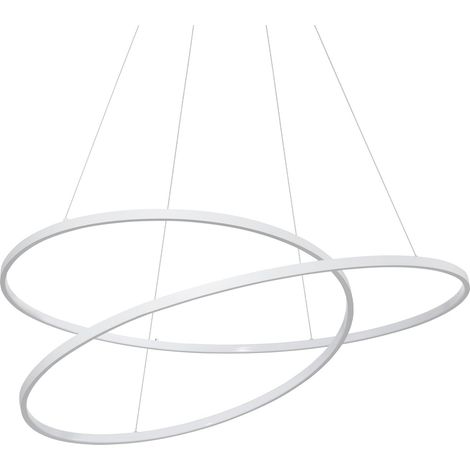 Ideal Lux Sospensione moderna OZ 1 luce LED integrato bianco metallo