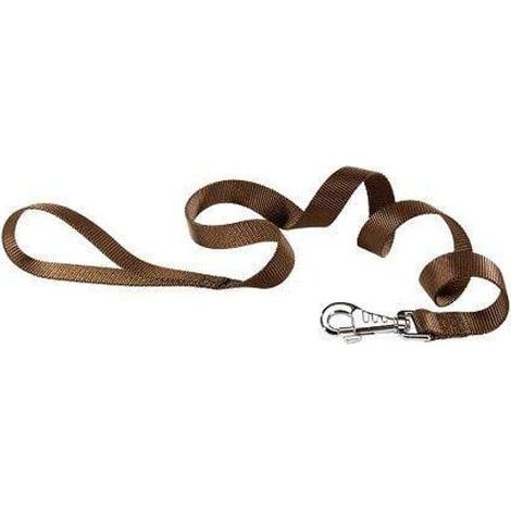 guinzaglio per cani marrone in nylon, 120 cm - ferplast