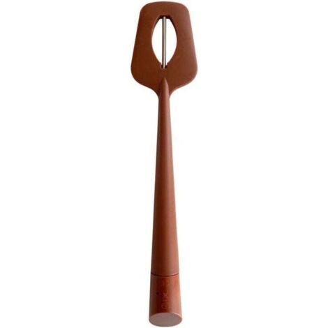 Tragbares Löffelthermometer, Silikonschaber, langer Spatel, digitales Lebensmittelthermometer für Schokolade, Cremes, Soßen, Marmeladen und Sirup, sofortiges Ablesen (1/4)