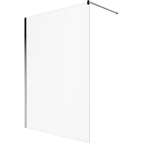 Parete Doccia Walk-in 140 cm  H190 Cristallo Trasparente Golden