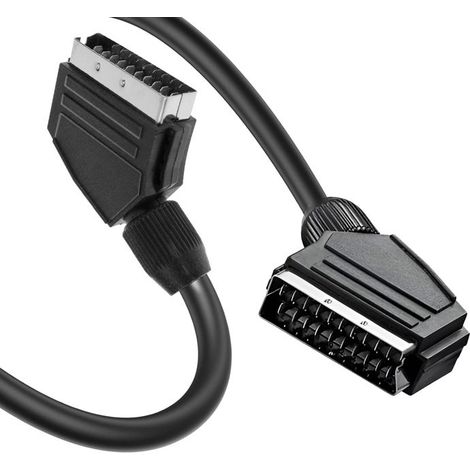 Câble Vidéo Péritel - LinQ - 3m - Noir - Transmission vidéo et audio - Robuste