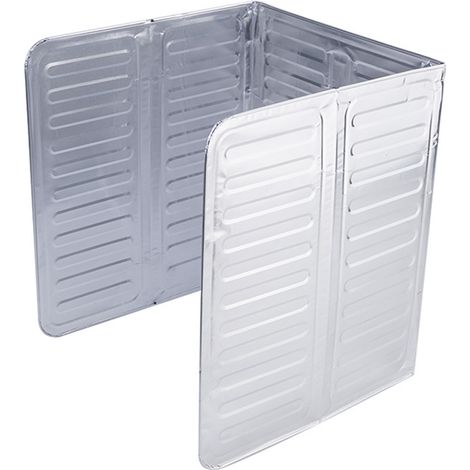 Pare-éclaboussures 3 faces, protection anti-projections de cuisine, plaque pliable en aluminium, protection anti-huile