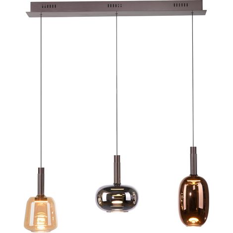 Lampe suspendue joyeuse Irides 3 lumières droites - 2680-70 (1/5)