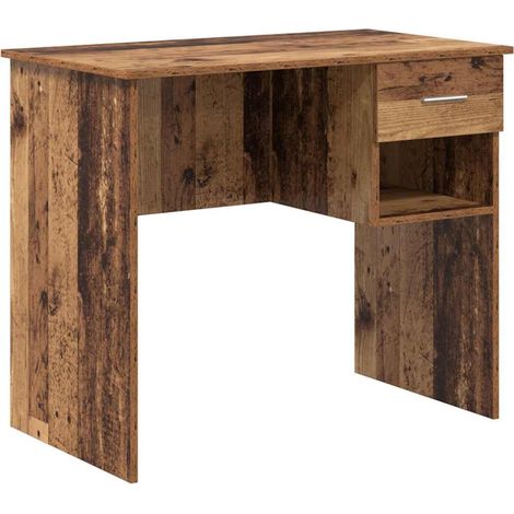 Maison Exclusive - Schreibtisch mit Regal Altholz 90 x 49 x 75 cm