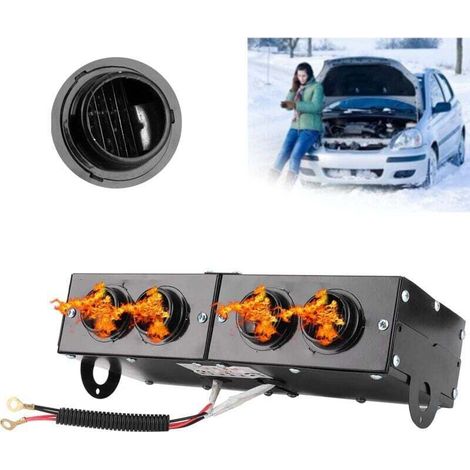 Chauffage de voiture, désembueur Auto 4 trous ventilateur de chauffage 12 V dégivreur dégivreur