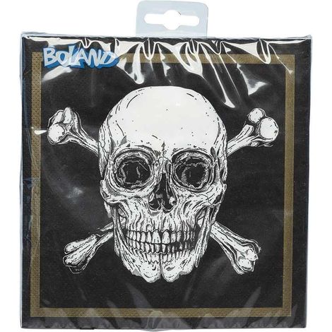 Piraten-Papierservietten, 33 x 33 cm, 20 Stück