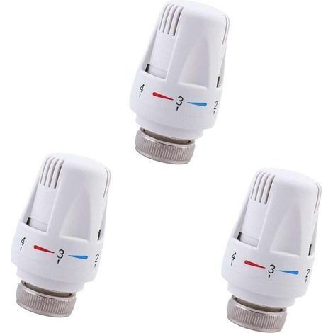 3PCS Thermostatic Radiator Head M30 x 1.5 Thermostatic Valves for Radiator, Radiator Thermostat Valve Replacement Head for Home Office (1/4)