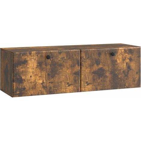 Mobile Porta TV da Muro 98 x 31 x 30 cm Rovere Fumo vidaXL (1/5)