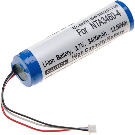 vhbw Battery compatible with Philips Avent SCD845/26 Baby Monitor, Babyphone (3400mAh, 3.7 V, Li-polymer)
