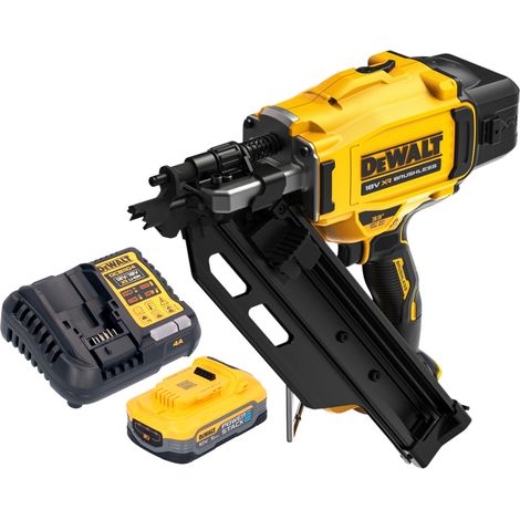 DeWalt DCN 930 H1 Akku Nagler 18 V 50 - 90 mm Brushless + 1x Powerstack Akku 5,0 Ah + Ladegerät (1/5)