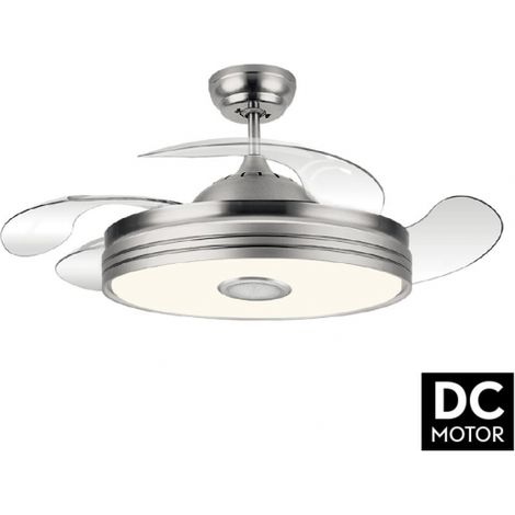 FABRILAMP Ventilator DC 72W, 6120 lm, Bluetooth, 3 Flügel, 6 Positionen de Geschwindigkeit, ideal zum Kühlen und zur Verbesserung der Raumluftzirkulation. (1/2)