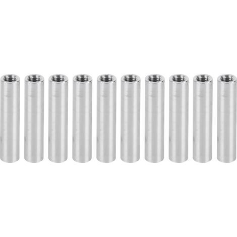 Packung mit 10 runden Montageabstandshaltern aus Aluminiumlegierung mit Innengewinde, M4 x 0,7 mm, 30 mm Länge (1/5)
