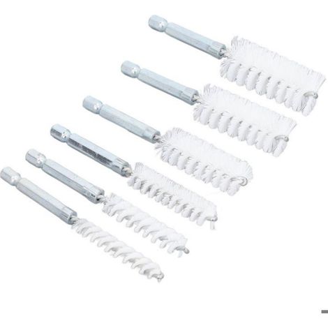Brosse Pour Perceuse - Acier Trempé Et Nylon - Décapage Rouille Peinture - Compatible Toutes Perceuses Standards - Lot De 6 (1/5)