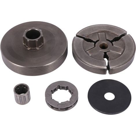 ALLIANDISTambour Embrayage Jante Pignon Roulement Aiguilles Compatible Tronçonneuse Modèles 4500 5200 5800 (1/4)