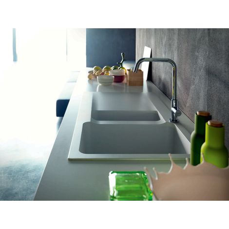 Evier Franke Orion Tectonite OID651 - Blanc Artic (Moucheté) (1/3)