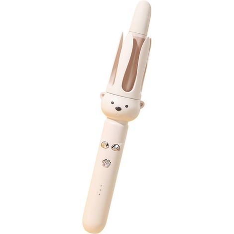 Automatischer Lockenstab mit rotierender Keramikwalze mit Negativ-Ionen-Technologie, 2,8 cm Durchmesser, Timer und 3 Temperaturstufen für Damen