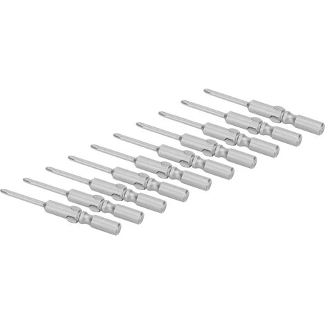 Jeu de 10 embouts tournevis cruciformes magnétiques antidérapants, acier trempé, outil à main 2,5mm 802, accessoires de vissage professionnels. (1/5)