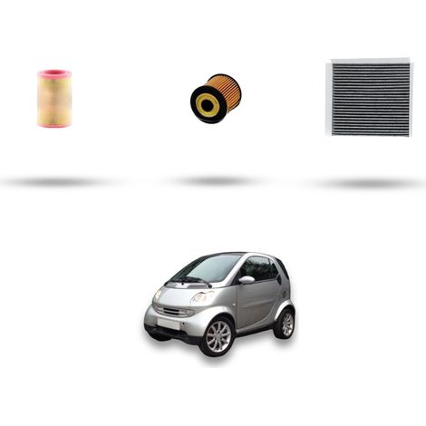 Kit tagliando 3 filtri compatibile con Smart City-Coupe /Cabrio /ForTwo (450) 600 45kw Dal 2001 al 2004 (1/4)