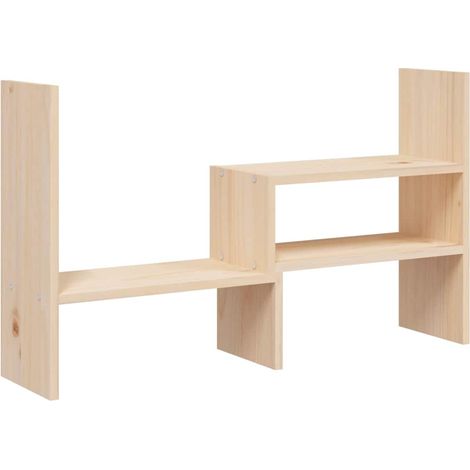 Soporte para monitor madera maciza de pino (39-72)x17x43 cm vidaXL