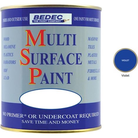 Bedec Multi Surface Paint - Satin - Violet - 2.5L