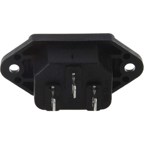 Connecteur d'alimentation pour panneau de circuit imprimé IEC 320 C14 mâle à 3 broches (1/3)