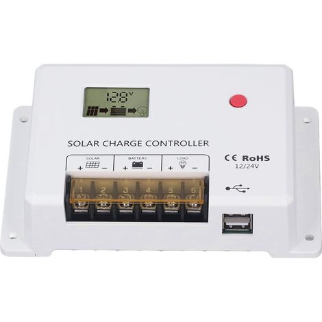 PWM-Solar-Laderegler mit LCD-Anzeige für Lithium-, Gel- und Nassbatterien (12 V, 24 V, 30 A) (1/5)