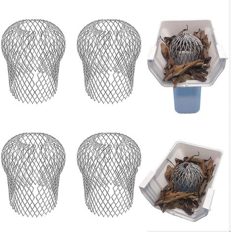 Crapaudine de Gouttière, Lot de 4 Protection de Gouttière, 15 x 8,3 cm Grille Gouttiere Anti Feuilles Flexible et Durable pour Maison Avant-Toit Tuyau de Descente (1/5)