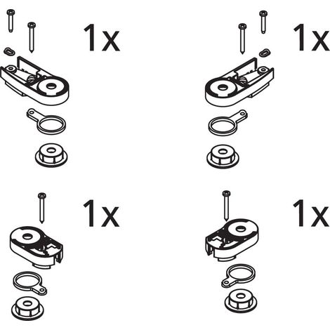 Kermi Lager Set oben, EBAT021, Weiß, 2533999