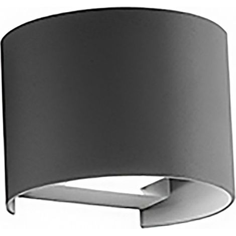 Applique alluminio gea led henk r ges871 led ip54 fascio regolabile lampada parete biemissione moderna esterno, tonalità luce 3000°k (luce calda)