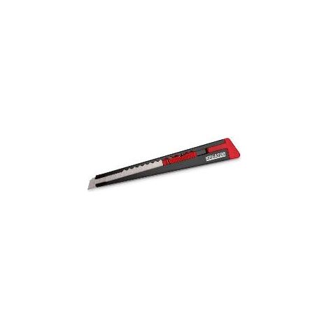 FPLUS cutter hoja estrecha 9 mm , Corte fácilmente a través de papel, cartón, papel pintado, cinta adhesiva y más con este cortador de presión afilado. Puede bloquear la hoja en su