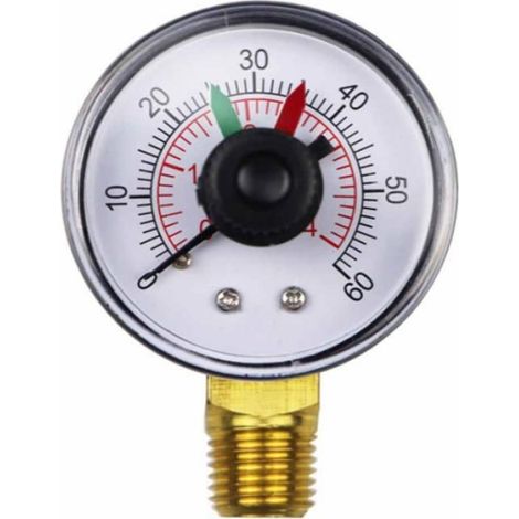 1 Manomètre pour filtre à sable, acier inoxydable, 0-60 psi, raccord 1/4 NPT, séries Pro et S270T2 (1/4)