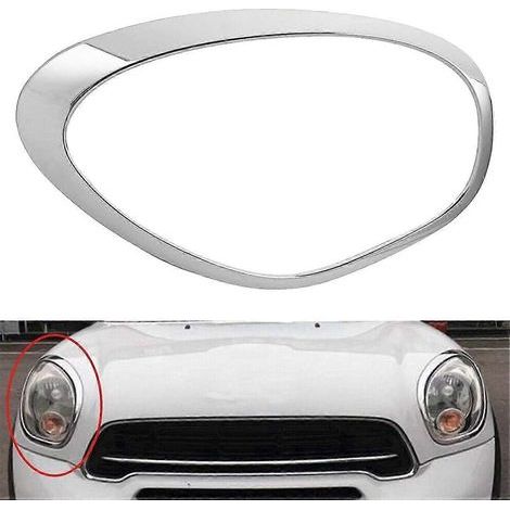 51139801574 Enjoliveur décoratif de phare avant droit compatible avec Mini Cooper R60 Countryman 2016-2015 (1/4)
