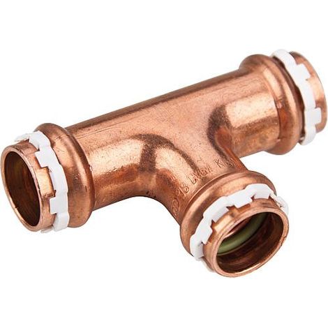 Raccord a sertir solaire cuivre Piece en T, 18 mm, contour V Type VCS 5130
