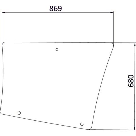 Luna lateral trasera UNIVERSAL 7700054132N