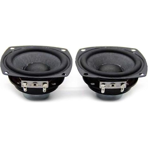 2er-Pack professioneller Lautsprecher, 66 mm, 4 Ohm, 25 W, Breitband-Audio-Magnetlautsprecher