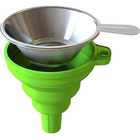 Accessoires pour imprimante 3D : entonnoir pliable en silicone avec filtre à résine en acier inoxydable pour imprimantes 3D SLA, DLP et LCD (1/4)