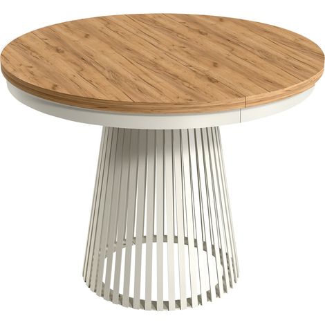 Table Stanton 152, Chêne doré artisanal, 77x0x180cm, Disponible, Stratifié, Métal