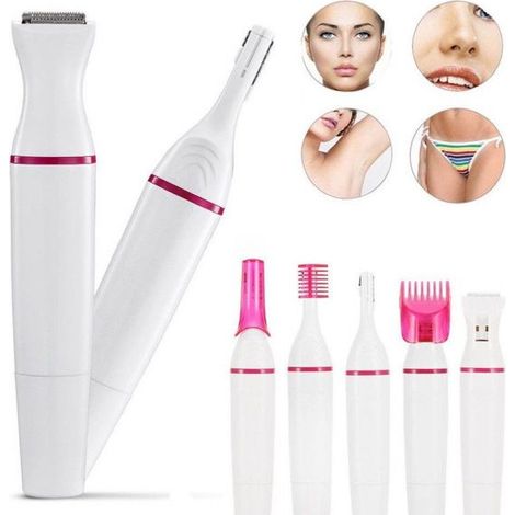 DEPILATORE EPILATORE RASOIO TRIMMER SOPRACCIGLIA BAFFI ASCELLE GAMBE PELI DONNA
