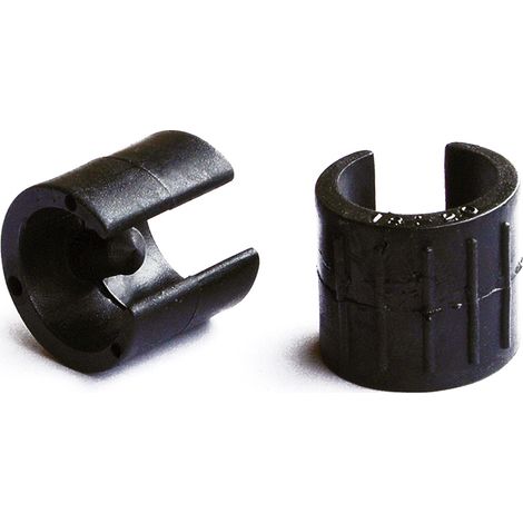 Sottopiede a pinza nero Ø 18 - 20 mm. con perno 8 pz.