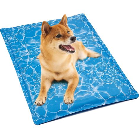 Tapis rafraîchissant pour chiens, coussin rafraîchissant à injection d'eau, tapis rafraîchissants pour animaux de compagnie - 50 x 90 cm (1/3)