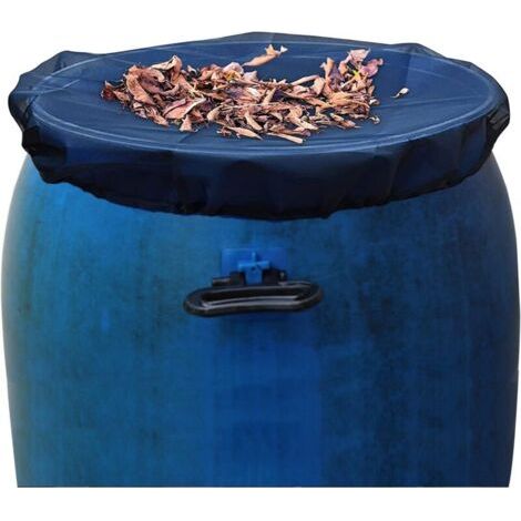 BUNTHAUS PA 2er-Pack Regentonnen-Netzabdeckung mit Kordelzug, Wassersammeleimer-Tankschutz, Regentonnen-Netzabdeckung für den Garten im Freien, 80 cm, (1/4)