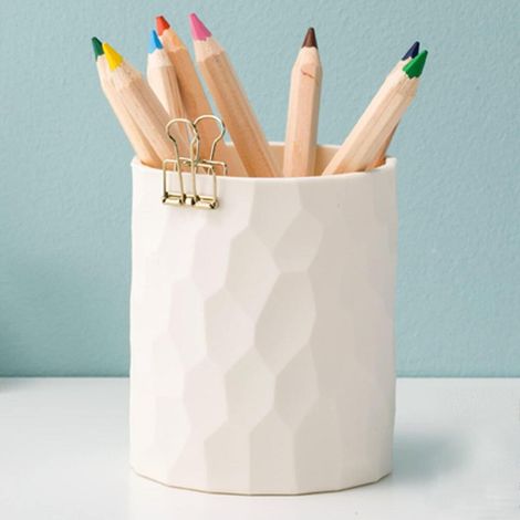 Lot de 6 boîtes à crayons transparentes empilables - 22 x 10 x 4 cm - 6 couleurs - Organisateur de b (1/5)