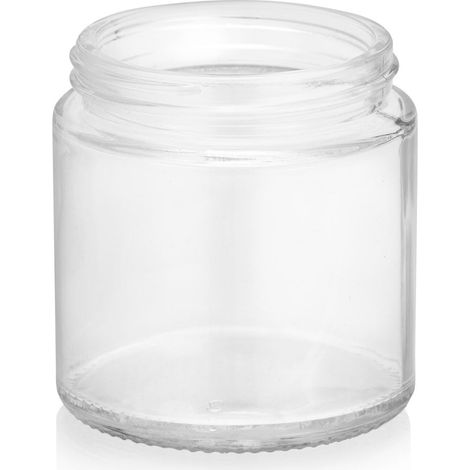 Barattolo in vetro trasparente per candele da 120 ml