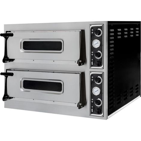 Four à pizza BASIC 44 2 chambres 400V/9400W 975x814x(H)860 mm - Hendi