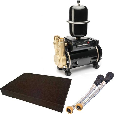 Salamander CTFORCE 30SU 3.0 Bar Brass Single Impeller Shower Pump Negative & Mat (1/5)