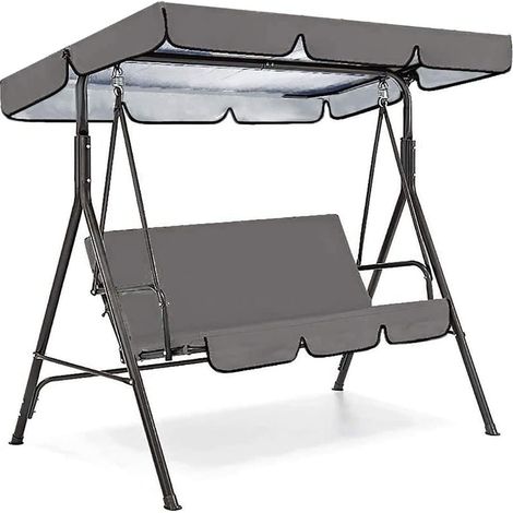 Housse de balançoire pour toit et siège de remplacement de jardin (petit gris) (1/2)