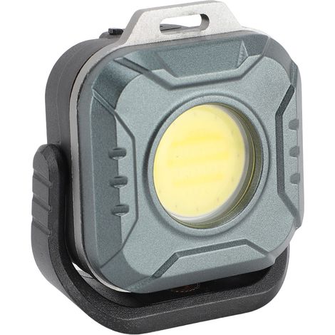 Lampe de travail LED portable rechargeable aimantée 500LM étanche IPX5 pour camping réparation auto (1/5)