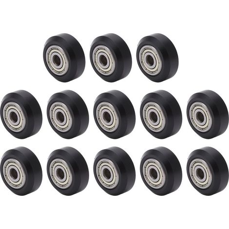 Roue d'imprimante 3D, roulement en acier au carbone, poulie POM, accessoire pour Machine CNC, 13 pièces (1/5)